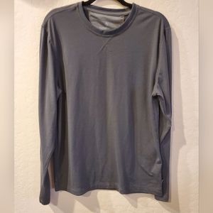 Rainforest Gray Long Sleeve Shirt Casual Athletic Wear Men's Size Medium